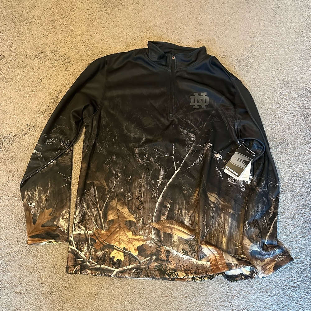 Notre Dame Colosseum Creek Quarter Zip Mens